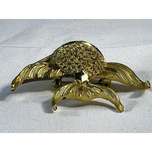 Vintage Jewelry Gold Tone Angelfish Brooch Pin 2.5" - Picture 15 of 16